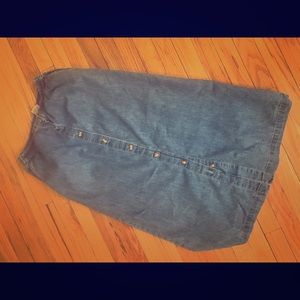 Vintage Mid length jean skirt